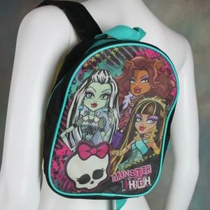 😈 Retro Monster High Mini Book Bag Small Backpack